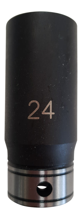 Dual Action 24mm 1/2 DR 6PT Thin Wall Deep Socket - Action Industrial