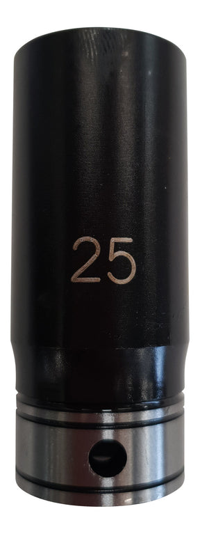 Dual Action 25mm 1/2 DR 6PT Thin Wall Deep Socket - Action Industrial