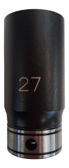 Dual Action 27mm 1/2 DR 6PT Thin Wall Deep Socket - Action Industrial