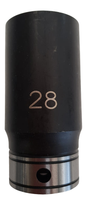 Dual Action 28mm 1/2 DR 6PT Thin Wall Deep Socket - Action Industrial