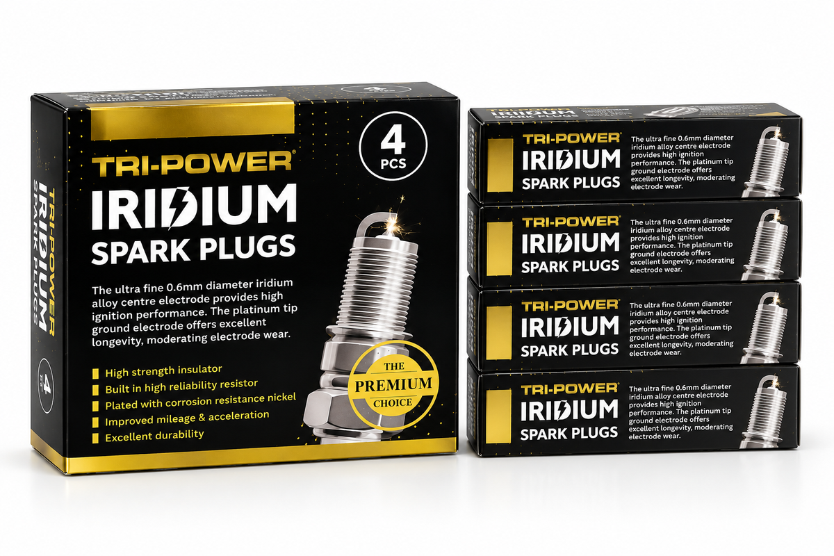 TRI-POWER Iridium Spark Plugs — Pack of 4