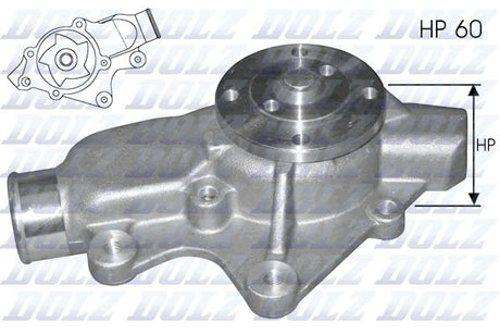 Jeep 4.0L 242 Water Pump Std Rotatio J202DZ - Austral | Universal Auto Spares