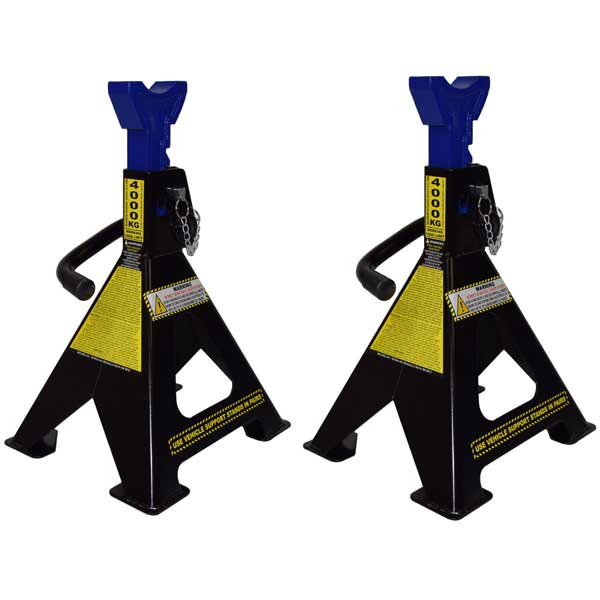 Pair of Jack Stands Ratchet Type 8000KG - Tool King | Universal Auto Spares