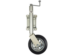 Jockey Wheel Swivel Bracket & 10" Solid Rubber Tyre 340KG Rated - AUTOKING