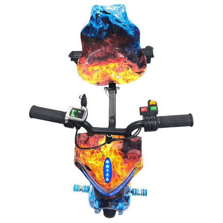 Electric Drift Go Kart for Kids 3 Wheel Ride On Trike with Bluetooth & 350W Ice & Fire KART-01FR - Machter