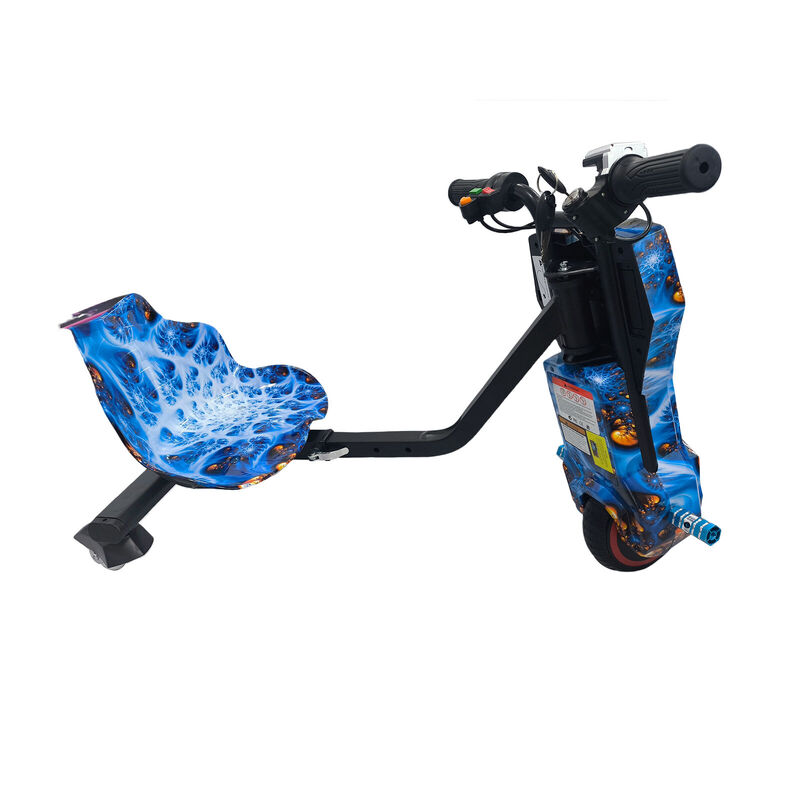 Electric Drift Go Kart for Kids 3 Wheel Ride On Trike with Bluetooth & 350W Blue Phoenix KART-01T - Machter