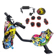 Electric Drift Go Kart for Kids 3 Wheel Ride On Trike with Bluetooth & 350W Hip-Hop KART-01TN - Machter