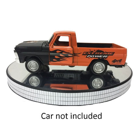 Mirrored Rotary Model Display Turntable with USB Cable (10-Inch) Collectible