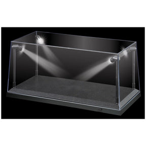 Black LED Model Car Display Case for 1:18 Scale (35.5cm) Collectible - Diecast Models