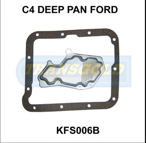 Transmission Filter Kit Fits Ford GfS6B C4 Deep Pan KFS006B - Transgold