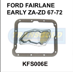 Transmission Filter Kit Fits Ford Fairlane Early Za - Zd 67-72 GfS6E KFS006E - Transgold