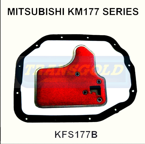 Transmission Filter Kit Fits Mitsubishi Lancer/Galant '89 On Km177 KFS177B - Transgold | Universal Auto Spares