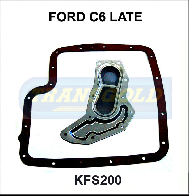 Transmission Filter Kit Fits Ford 1975-80 C6 KFS200 - Transgold