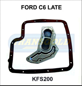Transmission Filter Kit Fits Ford 1975-80 C6 KFS200 - Transgold