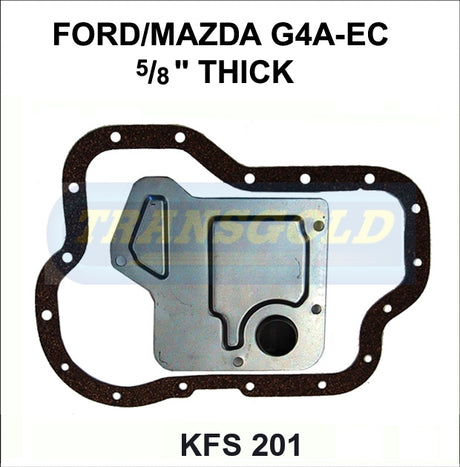 Transmission Filter Kit Fits Ford/Mazda G4A-El, G4A-Hl (5/8'' Thick Filter) KFS201 - Transgold | Universal Auto Spares