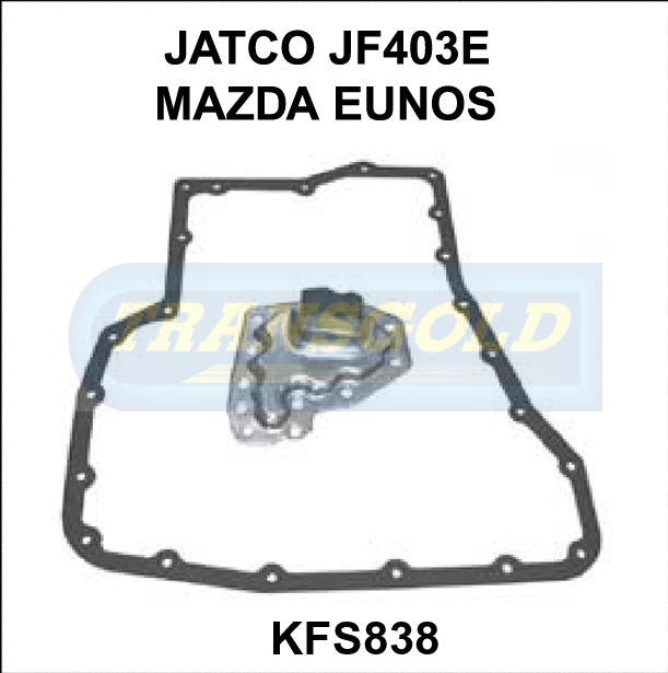 Transmission Filter Kit Fits Mazda Millennium 2.3L JF403E (LJ4A-El) KFS838 - Transgold | Universal Auto Spares