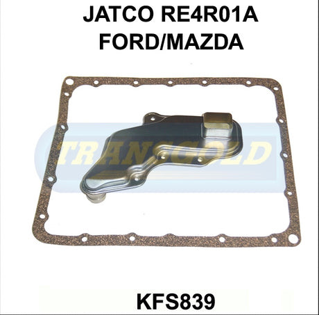 Transmission Filter Kit Fits Mazda 929/Ford Raider Jatco Re4R01A KFS839 - Transgold | Universal Auto Spares