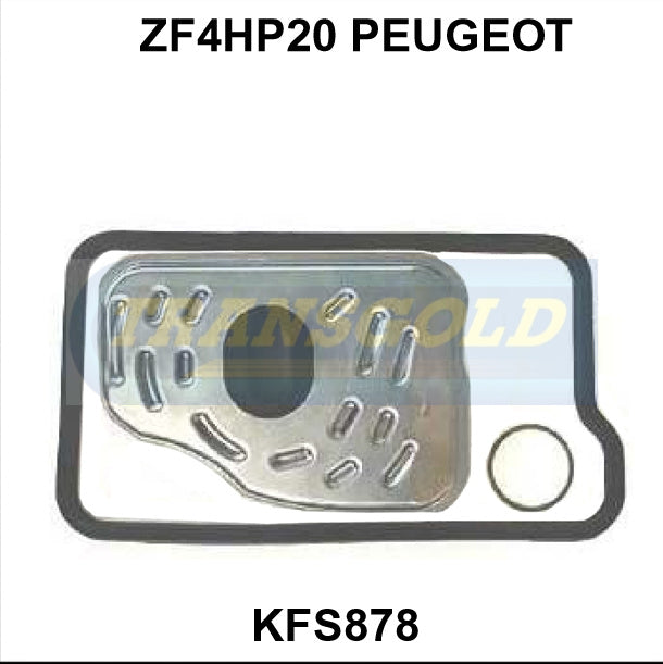 Transmission Filter Kit Fits Peugeot ZF4HP20 KFS878 - Transgold | Universal Auto Spares