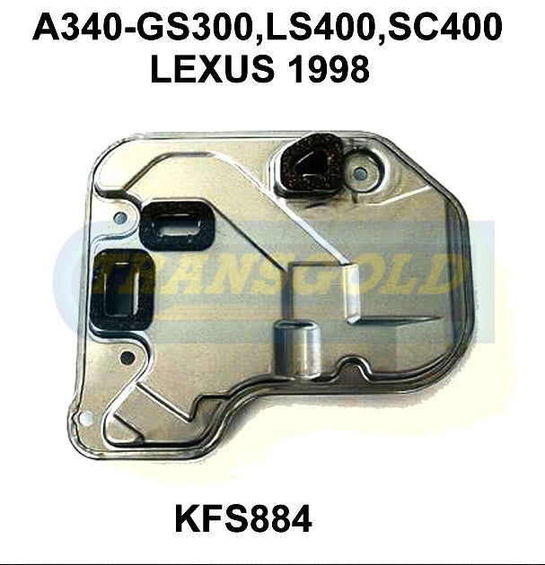 Transmission Filter Kit Fits Lexus 1998 On Es300, Gs300, Is300, Ls430,Sc430 KFS884 - Transgold