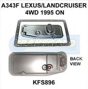 Transmission Filter Kit Fits Lexus/Landcruiser 4WD 1995 On A343F KFS896 - Transgold
