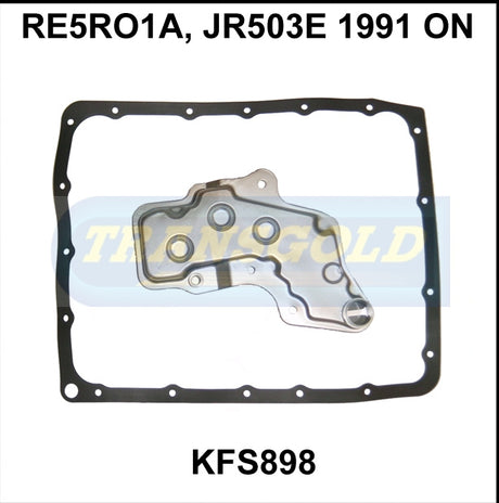 Transmission Filter Kit Fits Re5Ro1A, Jr503E 1991 On KFS898 - Transgold | Universal Auto Spares