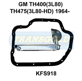 Transmission Filter Kit Fits GM Th400(3L80) Th475(3L80-Hd) 1964-67 KFS918 - Transgold