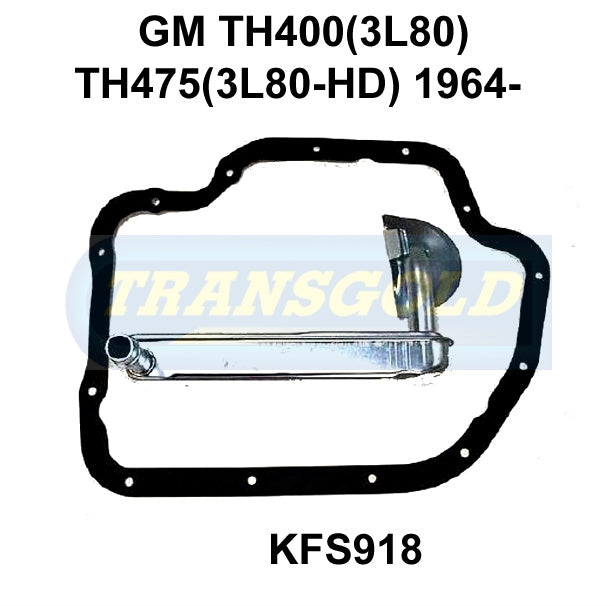 Transmission Filter Kit Fits GM Th400(3L80) Th475(3L80-Hd) 1964-67 KFS918 - Transgold | Universal Auto Spares