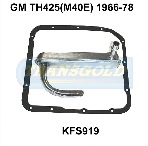 Transmission Filter Kit Fits GM TH425(M40E) 1966-78 KF919 - Transgold