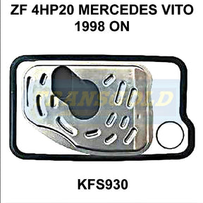 Transmission Filter Kit Fits Mercedes Vito 1998 On ZF 4HP20 KFS930 - Transgold