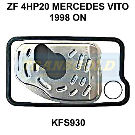 Transmission Filter Kit Fits Mercedes Vito 1998 On ZF 4HP20 KFS930 - Transgold | Universal Auto Spares