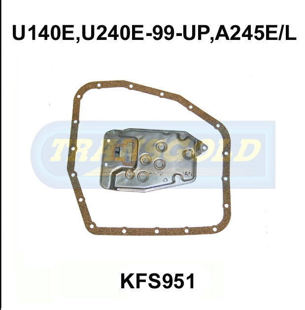 Transmission Filter Kit Fits Toyota U140/240 KFS951 - Transgold