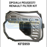 Transmission Filter Kit Fits Peugeot/Renault DPO/AL4 KFS959 - Transgold