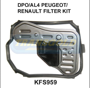 Transmission Filter Kit Fits Peugeot/Renault DPO/AL4 KFS959 - Transgold