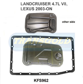 Transmission Filter Kit Fits Landcruiser 4.7L V8, Lexus 2003 On, Hilux V6 2005 On KFS962 - Transgold