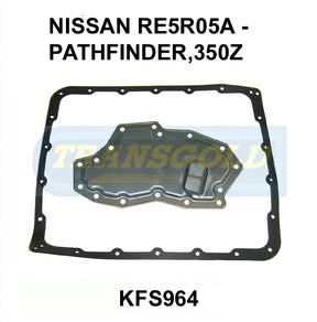 Transmission Filter Kit Fits Nissan Re5R05A, Pathfinder, 350Z KFS964 - Transgold