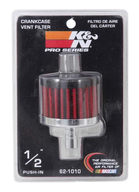 Reusable Vent Breather Air Filter 1/2 Vent 2 D 1-1/2H Steel Base KN621010 - K&N Filters
