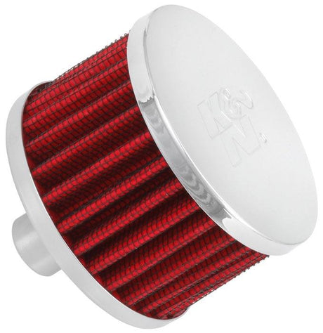 Reusable Vent Filter 0.75"Vent 3"OD 2"Height Chrome Top KN621160 - K&N Filters