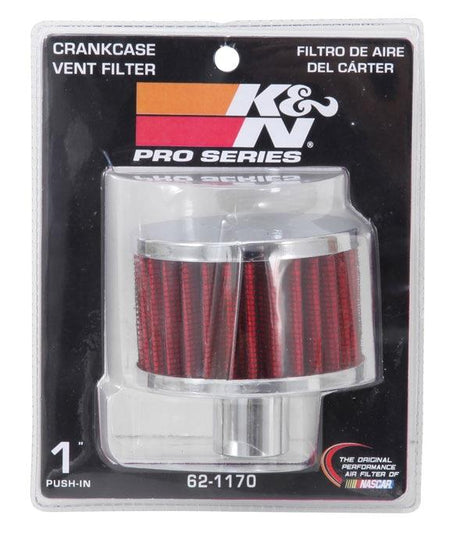 Reusable Vent Breather Air Filter 1" Vent 3"Dia. 2"H KN621170 - K&N Filters