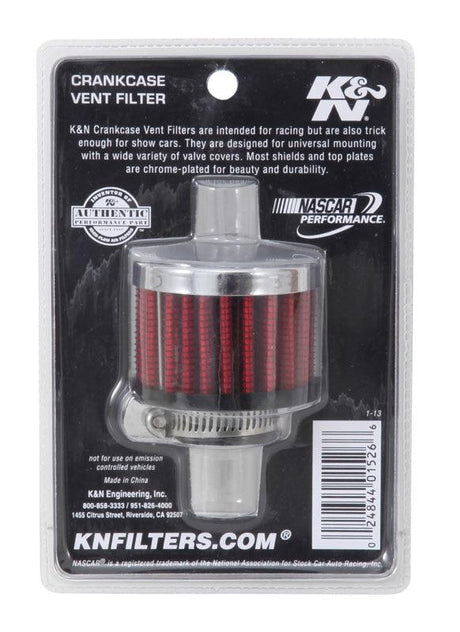 Vent Filter 3/4Id Clamp-On Vent 2D 1.5H KN621360 - K&N Filters