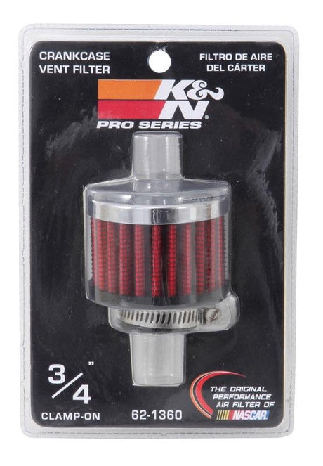 Vent Filter 3/4Id Clamp-On Vent 2D 1.5H KN621360 - K&N Filters