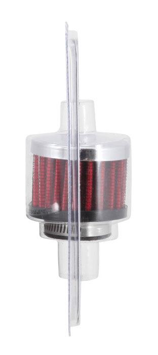 Vent Air Filter / Breather Chrome Top 1¨ ID Flange 2¨ OD 1.5¨ Height KN621370 - K&N Filters