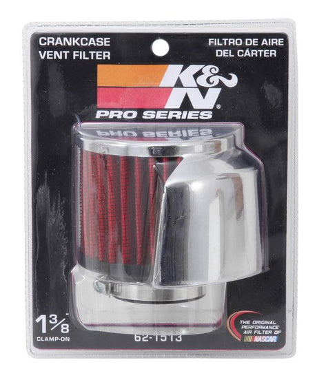 Reusable Vent Breather Air Filter C/V 1-3/8"FL 3"OD 2-1/2"HW-D/S KN621513 - K&N Filters
