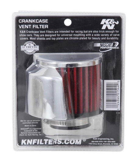 Reusable Vent Breather Air Filter C/V 1-1/2"FL 3"OD 2-1/2H W-D/S KN621514 - K&N Filters