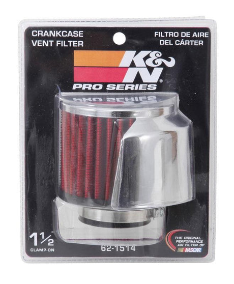 Reusable Vent Breather Air Filter C/V 1-1/2"FL 3"OD 2-1/2H W-D/S KN621514 - K&N Filters