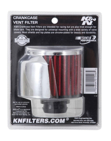 Reusable Vent Breather Air Filter C/V Push In 3"OD 2-1/2"H W-D/S KN621516 - K&N Filters