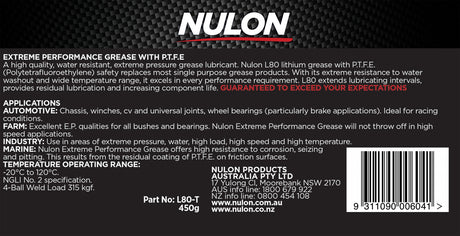 Xtreme Performance Grease with PTFE - Nulon | Universal Auto Spares