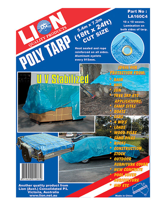 Poly Tarp 5.m x 7.2m - Lion