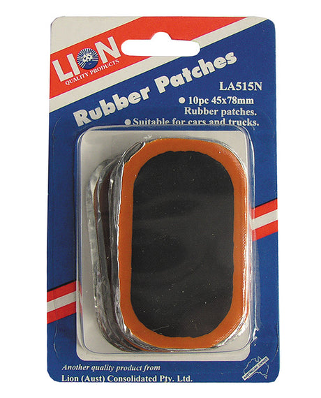 Rubber Patched 10 Pieces 45 x 78mm - LION | Universal Auto Spares