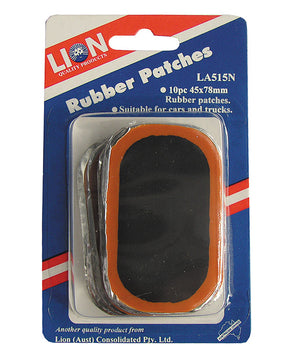 Rubber Patched 10 Pieces 45 x 78mm - LION