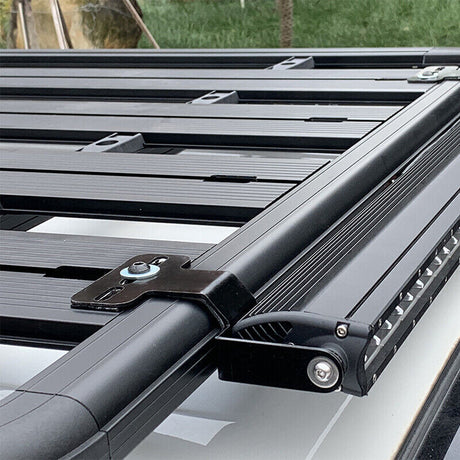 2 x LED Light Bar Brackets And Hardware Fit For Rhino Pioneer Platform Roof Racks - Machter